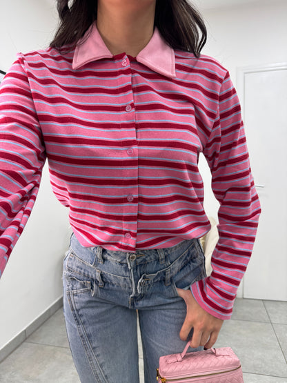 Polo Latifa Rosa Bordeaux