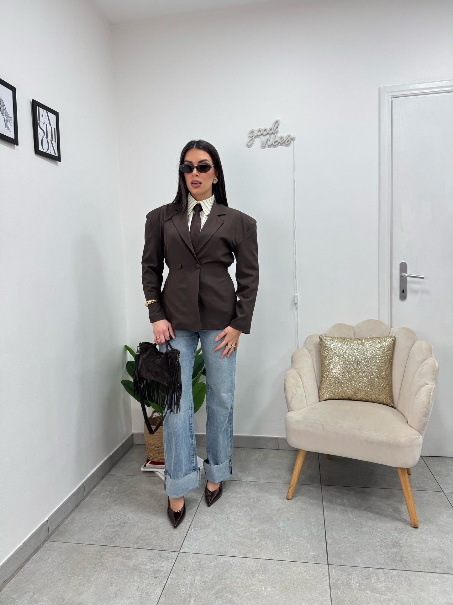 Blazer Fallon Marrone