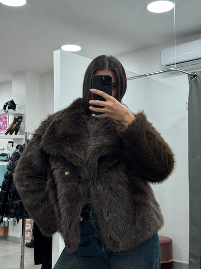 Ecopelliccia Piccadilly Marrone