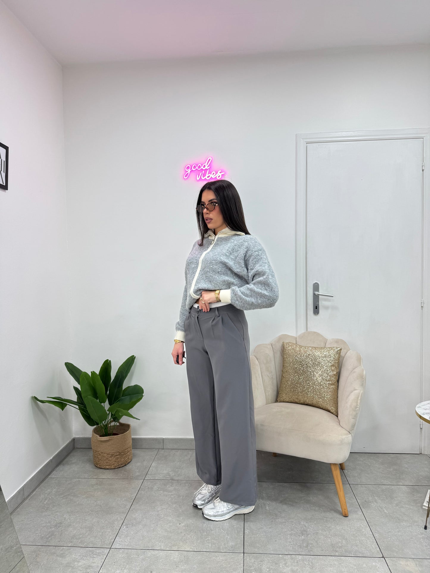 Pantalone Boxer Grigio