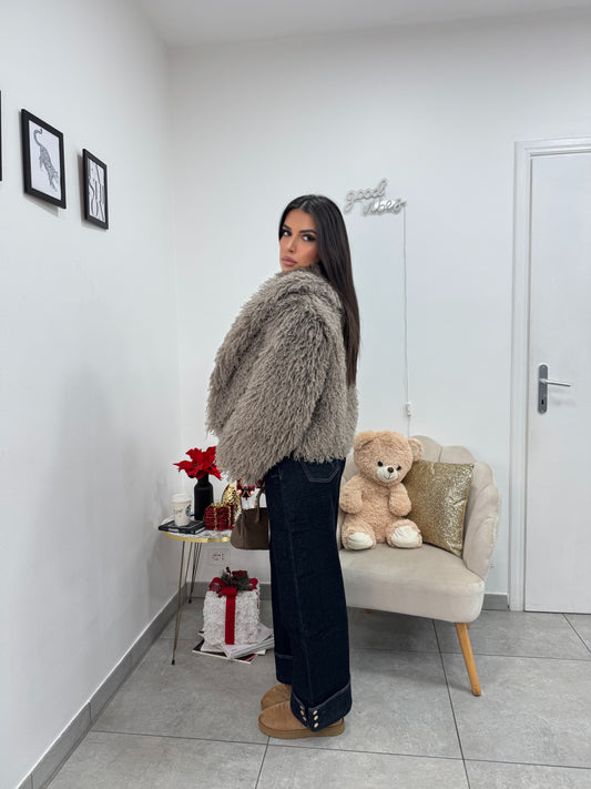 Ecopelliccia Crazy Beige