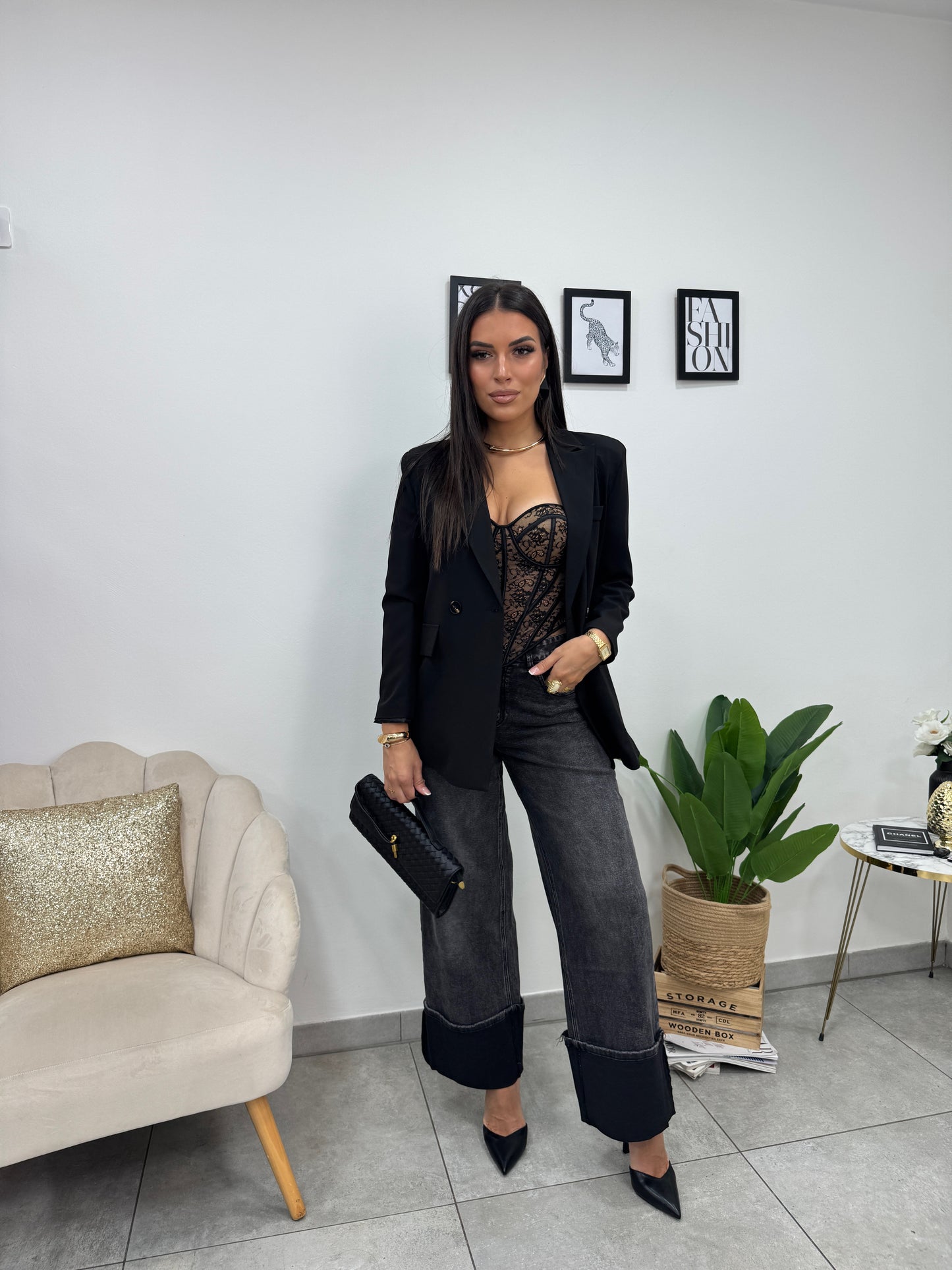 Blazer Doppiopetto Nero