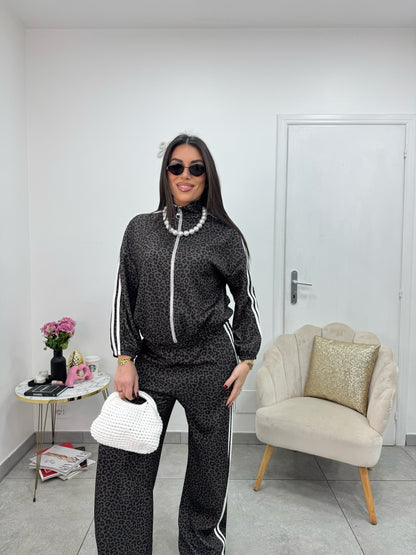 Cord Tuta Leopard Black