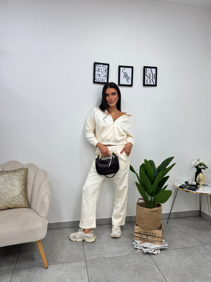 Cordset Tuta Comfy Panna