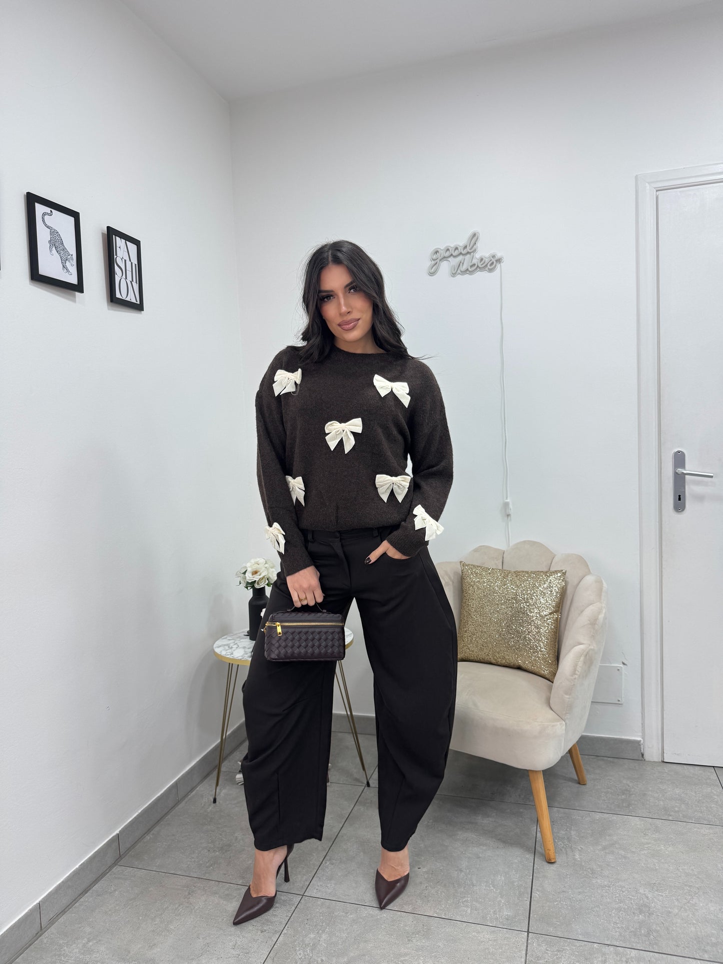 Pantalone Balloon Marrone