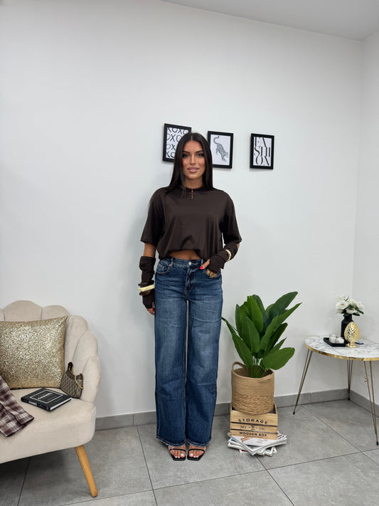 Jeans Wideleg Blue