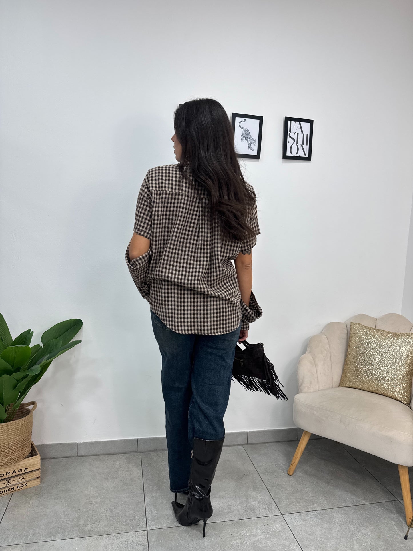 Camicia Quadri Scomposta