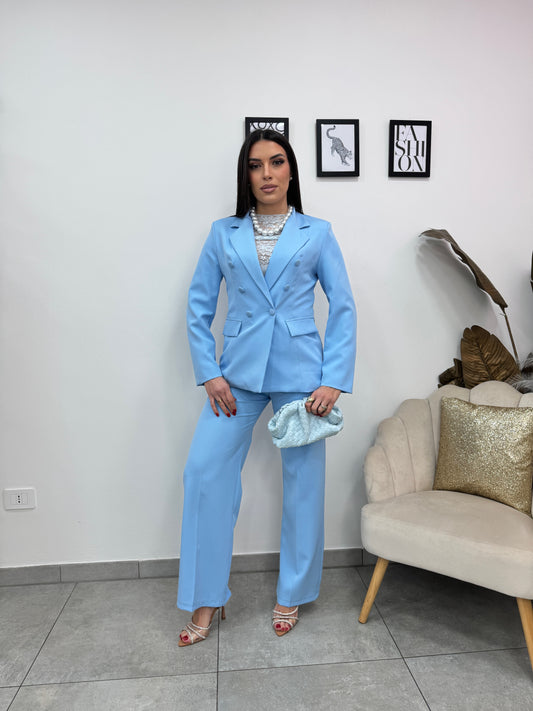 Blazer Eleganza Celeste