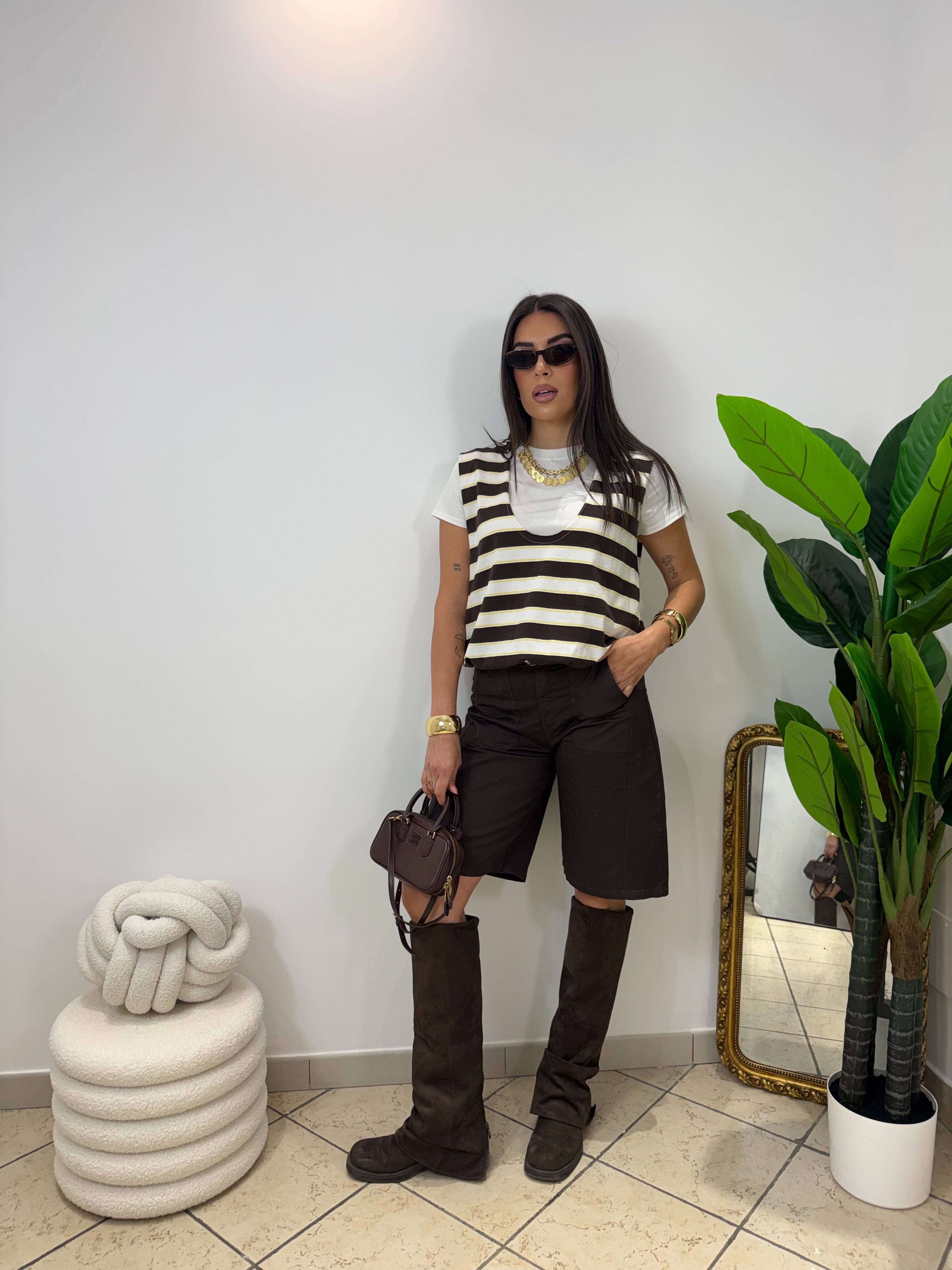 Maglia Gilet Righe