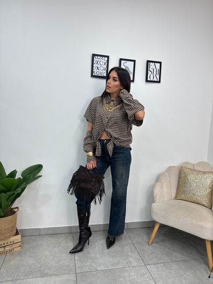 Camicia Quadri Scomposta