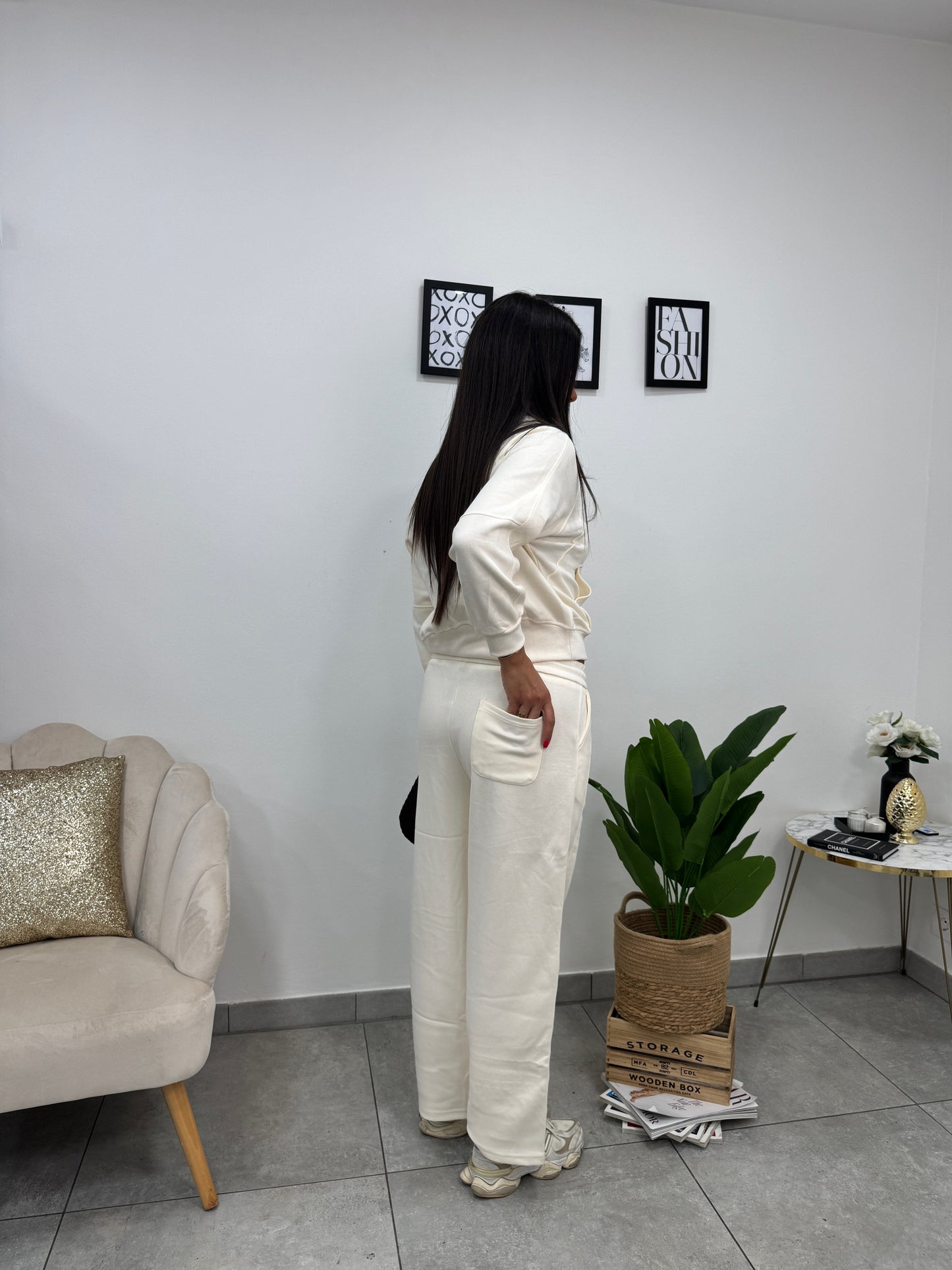 Cordset Tuta Comfy Panna
