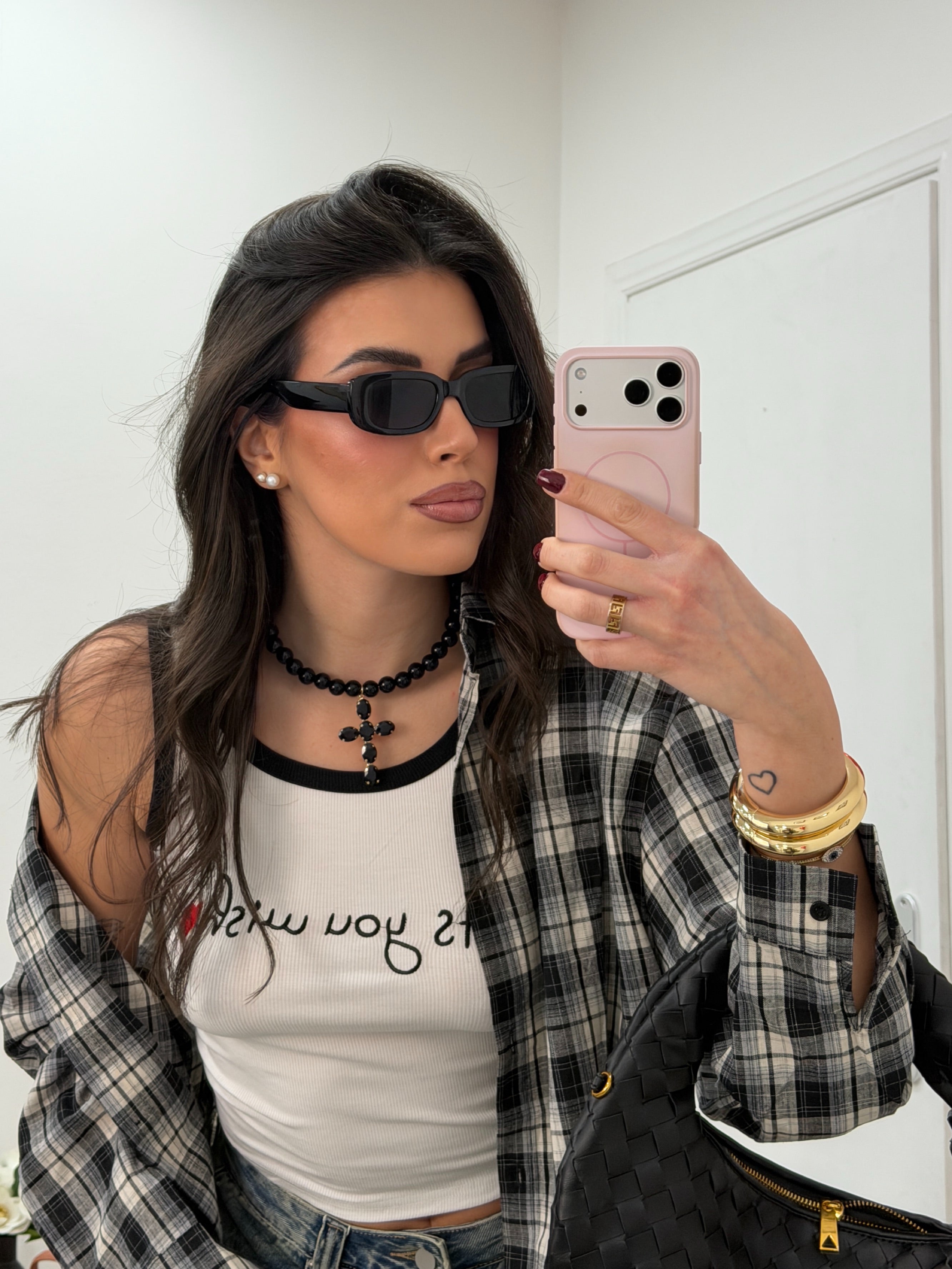 Collana Cross Nera