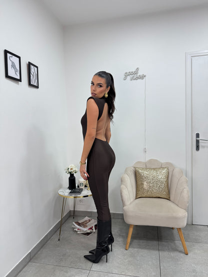 Jumpsuit Elenoire Marrone